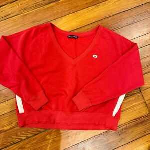 Abercrombie & Fitch Red Sweatshirt
